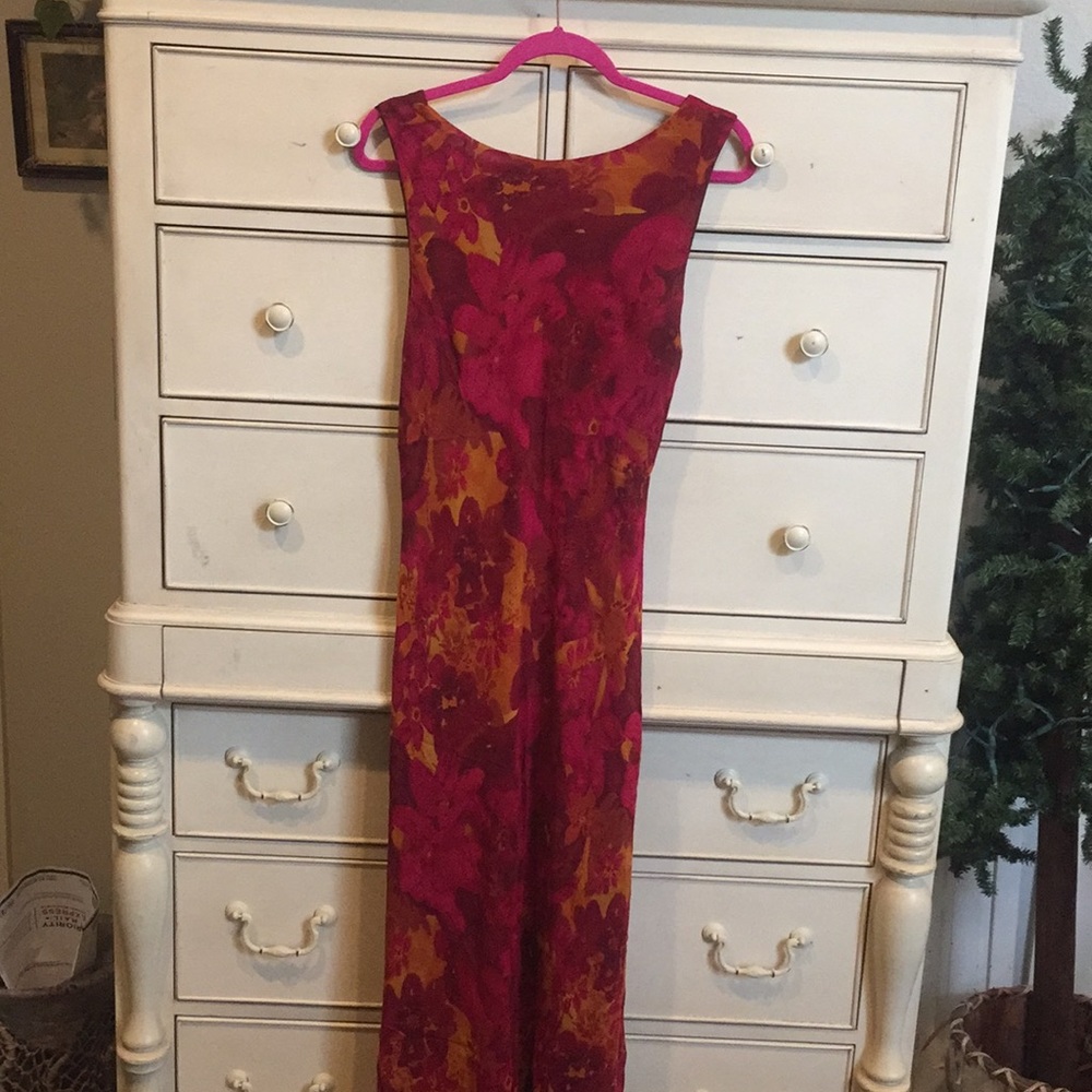 Gorgeous silk U back dress